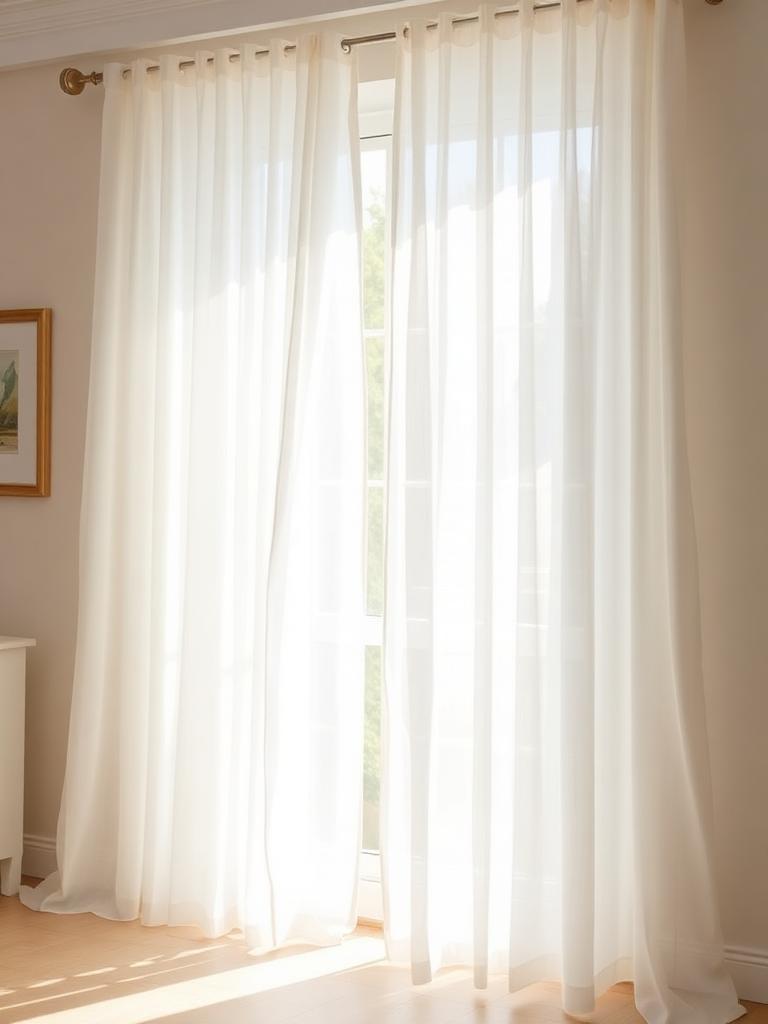 Sheer Voile Bone